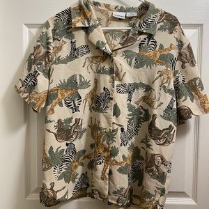 Liz baker Safari button shirt